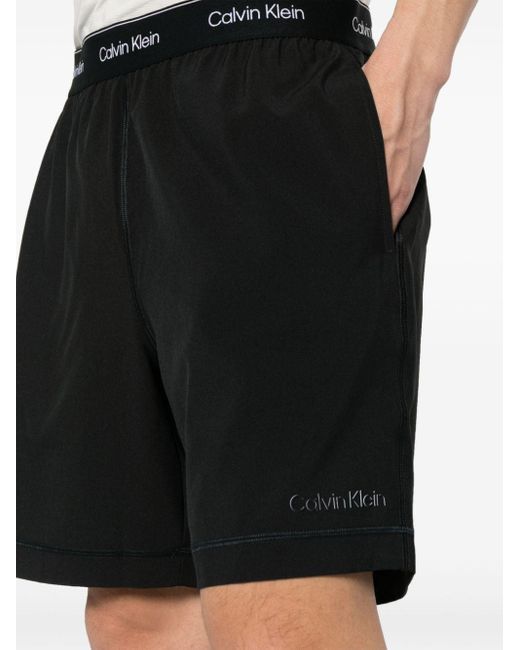 Calvin Klein Shorts mit gummiertem Logo in Schwarz für Herren | Lyst DE