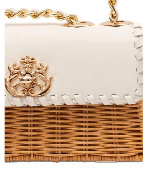 Isla Natural Selene Woven Chain Shoulder Bag