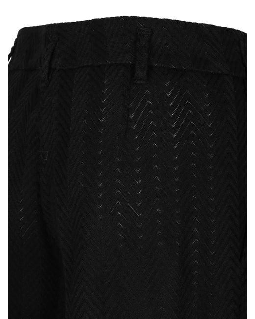 Missoni シェブロンパターン ニットパンツ Black