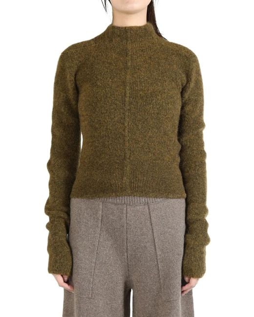 Rick Owens Green Headon Sweater
