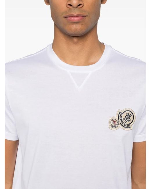 Moncler White Ss T-Shirt for men