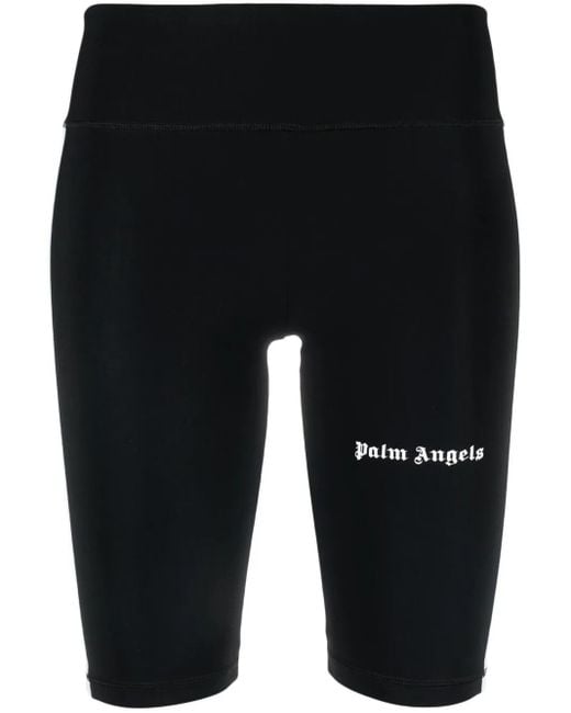 Palm Angels Blue Cycling Shorts