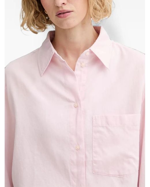 Marc O' Polo White Chest-Pocket Shirt