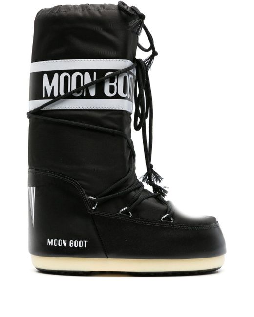 Stivali Icon imbottiti di Moon Boot in Black da Uomo