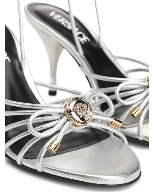 Versace White Leather Sandal
