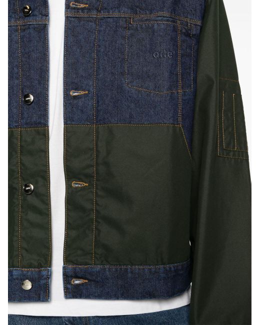 Arte' Blue Jones Panelled Denim Jacket for men