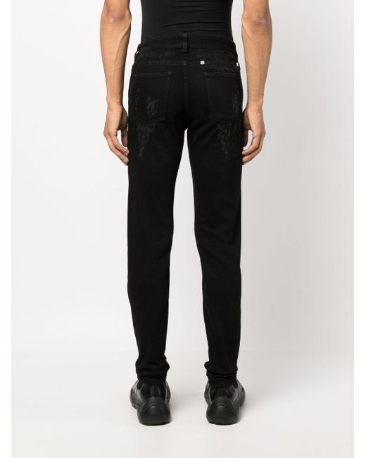 Givenchy Black Mid-rise Straight-leg Jeans for men