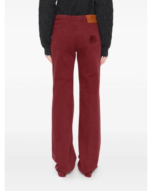 Etro Red Jeans