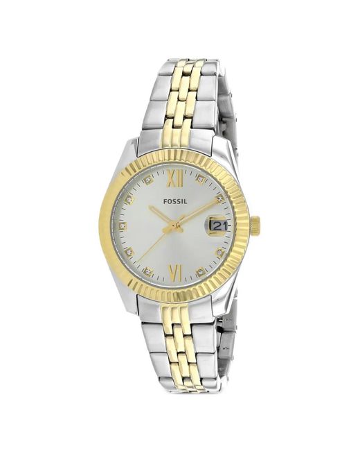 Scarlette 32Mm di Fossil in Metallic
