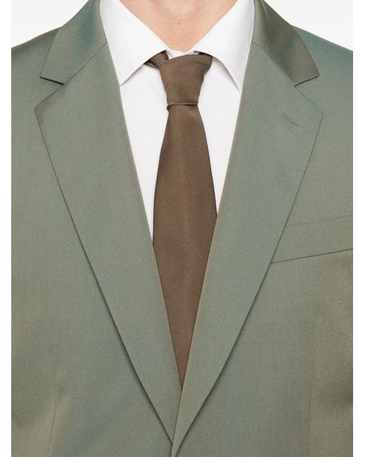 Fursac Green Single-Breasted Notched-Lapel Suit for men