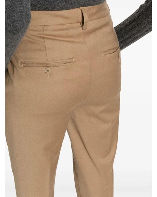 Dondup Natural Nima Cropped Flannel Trousers