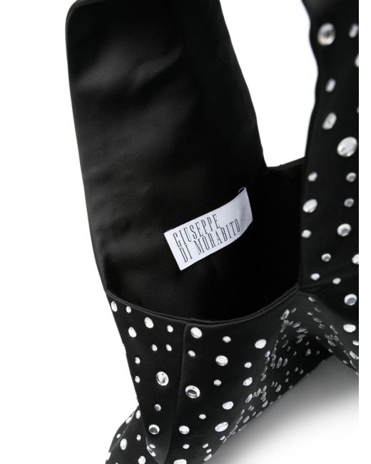GIUSEPPE DI MORABITO Black Crystal-embellished Shoulder Bag