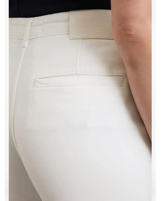Marc O' Polo White Logo-Patch Jeans