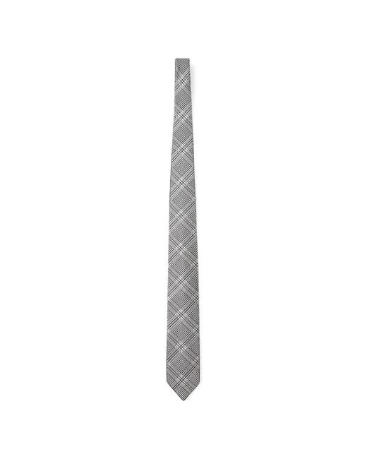 Lardini White Check-Pattern Tie for men
