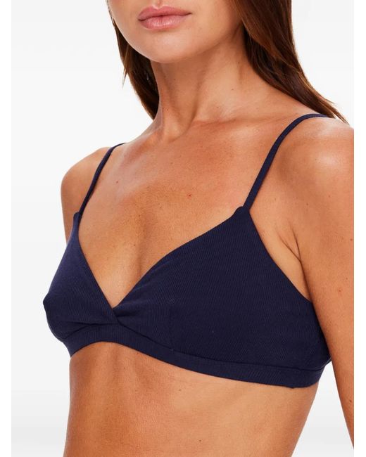 The Upside Blue Capri Rib Bra