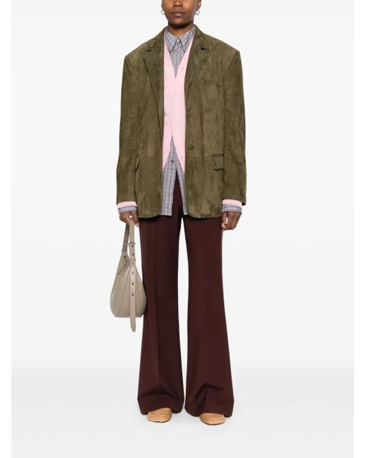 Marni Green Single-Breasted Blazer