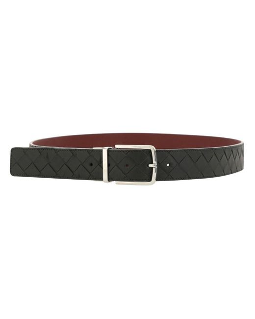 Bottega Veneta Brown Intrecciato Leather Belt for men