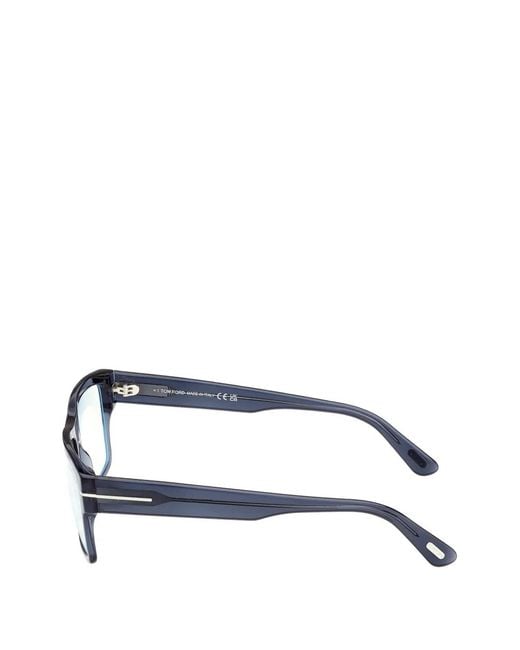 Tom Ford Gray Lunettes De Vue À Monture Rectangulaire for men