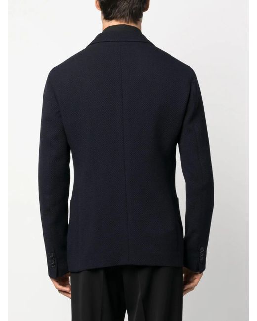 Giorgio Armani Blue Upton Double-Breasted Blazer for men