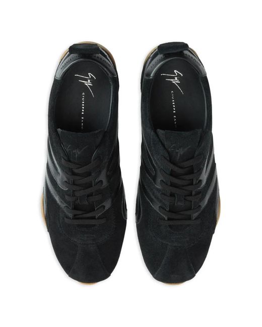 Giuseppe Zanotti Black Gz-Top Lace-Up Sneakers for men