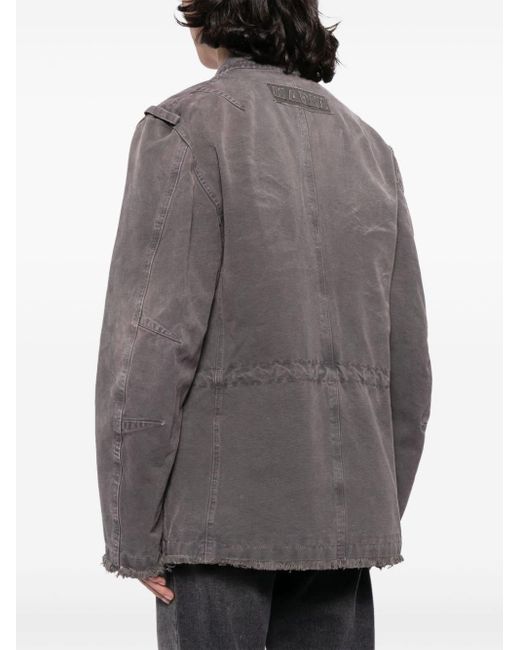 Padded denim shirt jacket Marni de hombre de color Gray