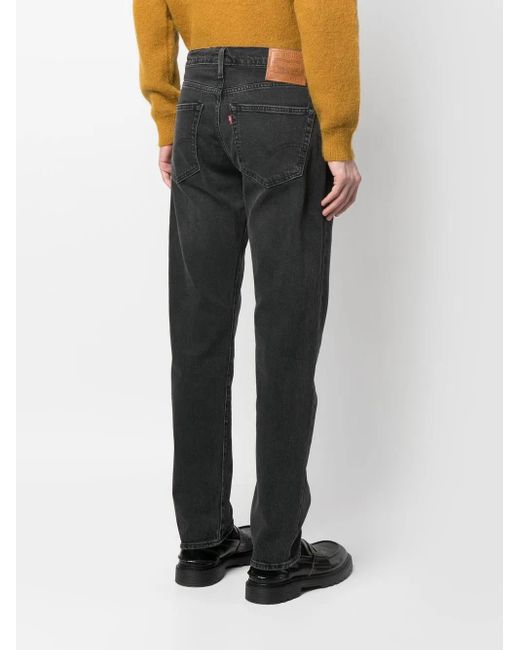 Levi's Gray Distressed Straight Leg Jeans for men