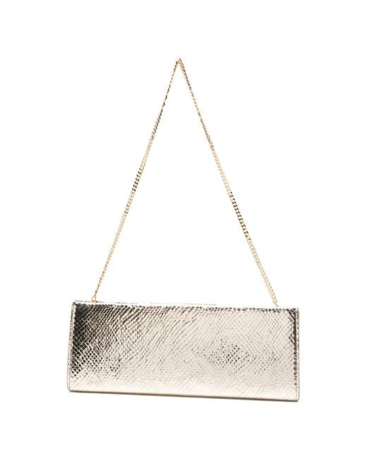 Lola Cruz White Écla Clutch Bag