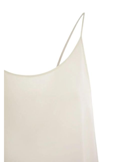 Antonelli Natural Shoulder-Strap U-Neck Top