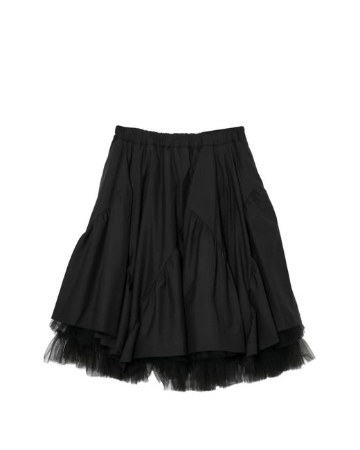 Noir Kei Ninomiya Black Ruffled Skirt