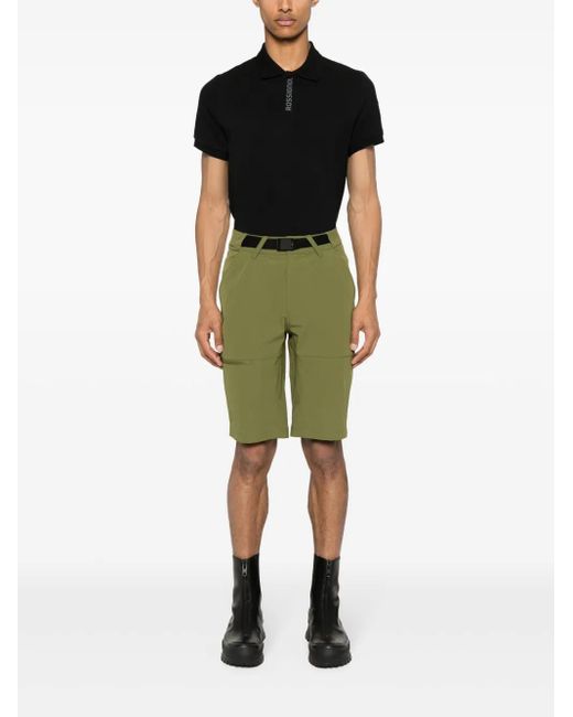 Rossignol Green Appliqué-Logo Cargo Shorts for men