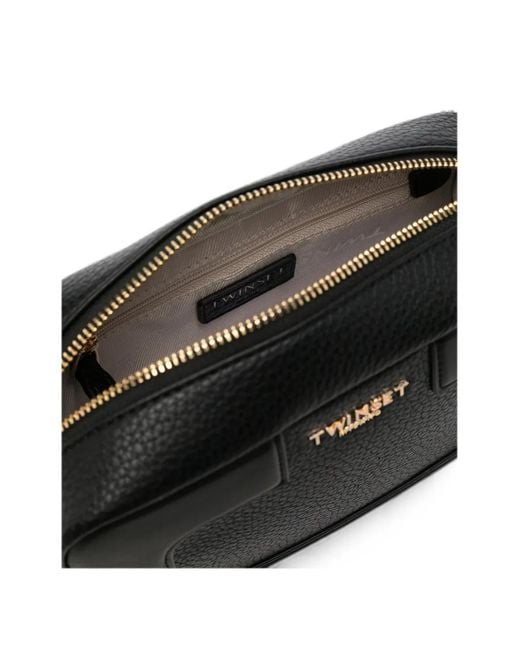 Twinset White Logo-Detail Shoulder Bag