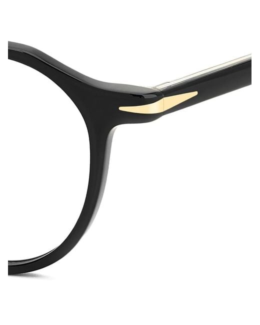 David Beckham Black Round-Frame Glasses