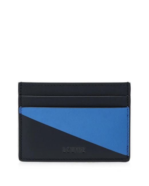 Loewe Blue Colour-Block Cardholder for men