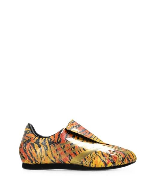 Adidas Yellow Taekwondo F50 Tiger-Print Sneakers