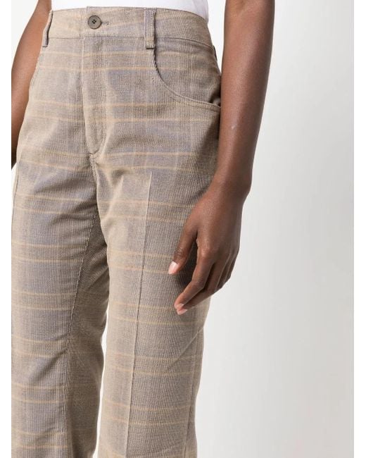 McQ Alexander McQueen Gray High-Waisted Flared Pants