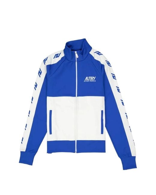 Autry Blue Zip-Up Sport Jacket for men