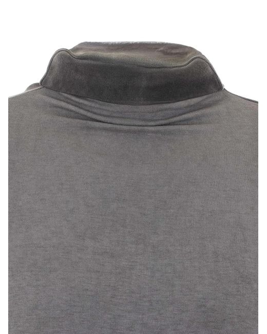 Thom Krom Gray Cold-Dye Thumb-Slot Sweater for men