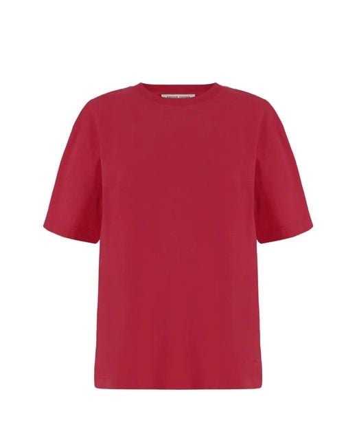 Carven Red Logo-Detail T-Shirt