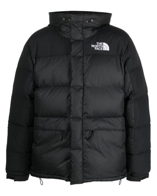 The North Face Black Embroidered-logo Padded Coat for men