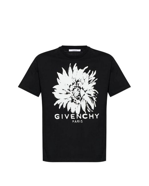 Givenchy Black T-Shirt With Print for men