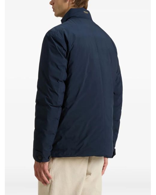 Woolrich Blue Multi-Pocket Padded Jacket for men