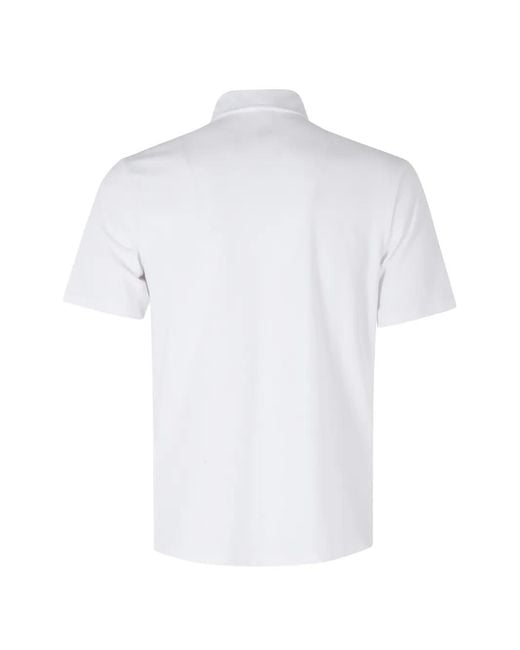 Blauer White Kemp Logo-Patch Polo Shirt for men