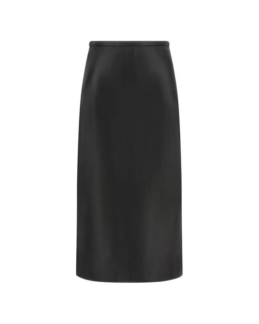 Co. High Waist Midi-Rok in het Black