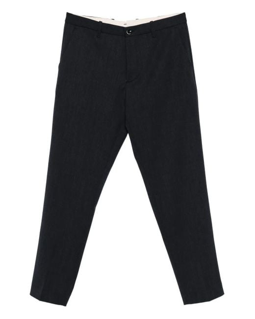 メンズ Nine:inthe:morning Giove Piatto センタープレス パンツ Black