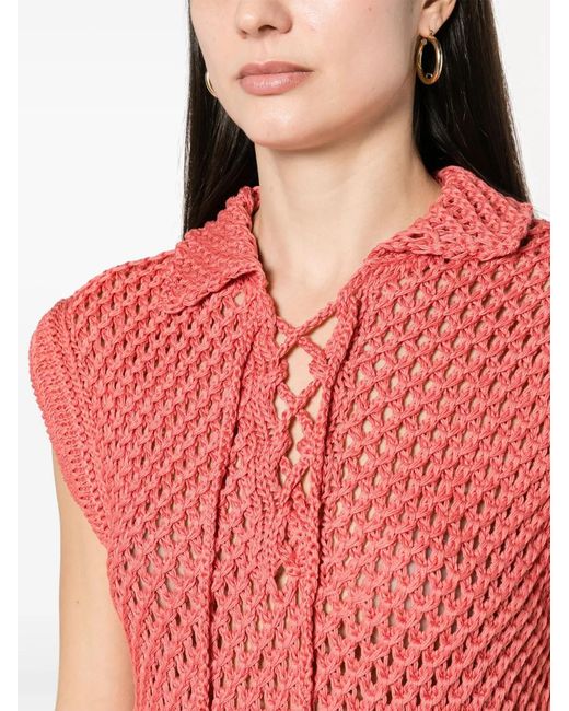 Alanui Pink A Love Letter To India Top