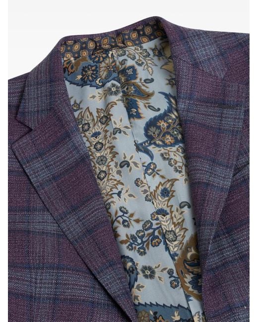 Etro Zweiteiliger Anzug Mit Karomuster in Blue für Herren