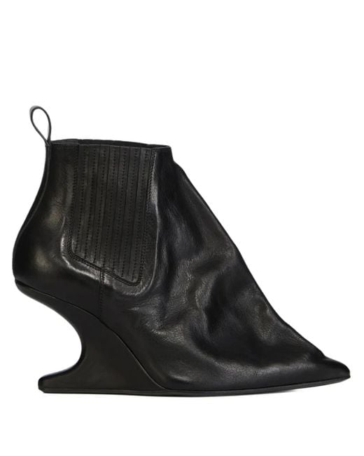 Rick Owens Black 80Mm Taco Boots