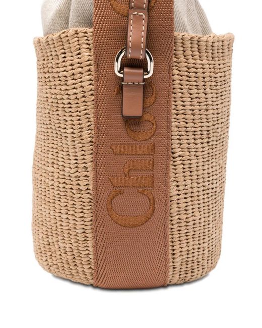 Chloé Metallic Woody Bucket Bag
