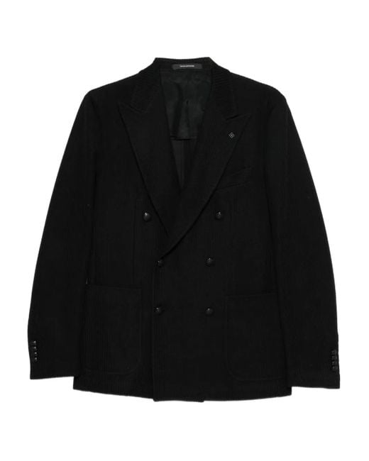 Tagliatore Gebreide Blazer in het Black voor heren