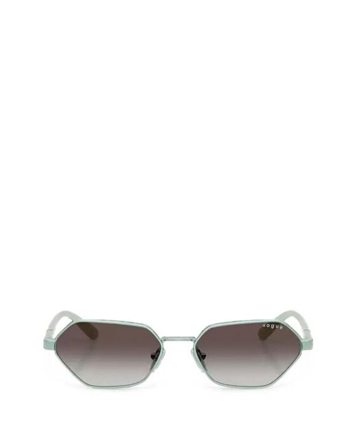 Vogue Eyewear Green Geometric-Frame Sunglasses